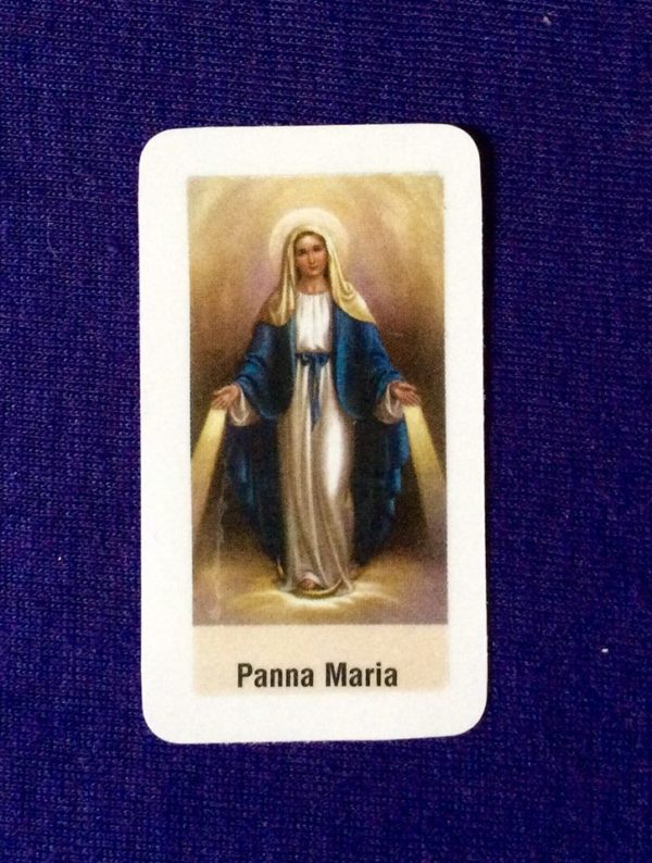 Ochranná kartička Panenky Marie
