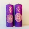 Velká magická svíčka s Magickým ochranným kolem Venuše - Image 3