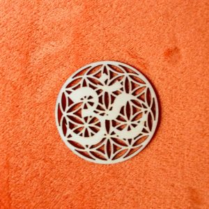 Posvátný symbol ÓM - podložka nebo závěsný Talisman