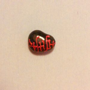 Magický kamínek se znakem zdraví dlouhověkosti